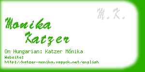 monika katzer business card